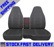 Truck Car Seat Covers Cotton Solid Charcoal Fits 04-12ford Ranger 6040 Highback