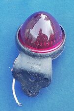 Vtg Doray Lamp Co. 1136 Red Lamp Light Rubber Mount Bullet Beehive Len Moto Rat