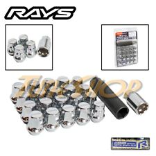 Rays Volk Racing 17 Hex Wheels Lock Lug Nuts 12x1.5 1.5 Acorn Rims Chrome H