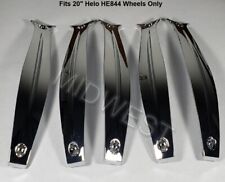 Set Of 5 New Chrome 20 Inch Helo He844 Wheel Rim Inserts W Screws He844k2080