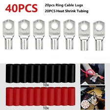 20pcs 14 Gauge 4 Awg Copper Wire Lugs Battery Cable Ends Terminal Connectors