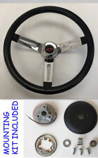 Chevelle Camaro Nova Grant Black Chrome Spoke Steering Wheel 13 12 Redblack
