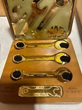 Mac Tools Scs 1993 24kt Gold Plated Wrench Set In Original Box