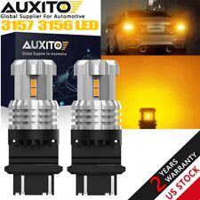 Auxito 2x 3157 3156 Led Bulb 12pcs 3020smd Amber Yellow Turn Signal Light Bulbs