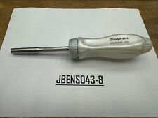 Snap-on Tools New Pearl White Hard Grip Ratcheting Screwdriver No Bits Ssdmr4bpw