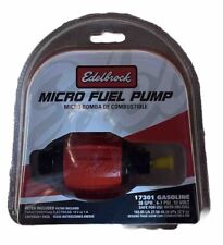 Edelbrock Micro Fuel Pump 17301 Gasoline Filter Included 38 Gph 4-7 Psi 12v New