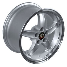 Silver 17 Wheel Wmachd Lip - Fits Mustang Cobra R - Deep Dish Style - 17x9