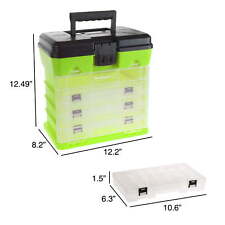Tool Box-durable Organizer Utility Box-4 Drawers With 19 Compartments Each