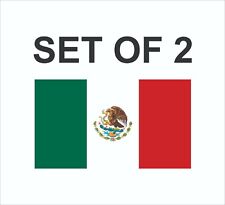 Set Of 2 Mexico Flag Sticker Decal Vinyl Mexican Bumper Truck Car Window
