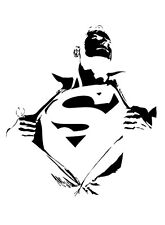 Decal Vinyl Truck Car Sticker -dc Comics Superman Clark Shirt Open Free Ship-