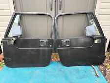 Full Hard Doors 87-95 Jeep Wrangler Yj 76-86 Cj7 Tested Working Clean Condition