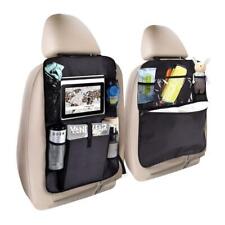 2 Pack Car Seat Back Organizer W Tablet Holder Multi-pocket Black Storage Bag
