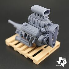Blown 426 Hemi Model Engine Resin 3d Printed 125-18 Scale