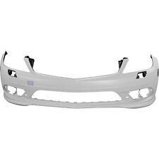 Bumper For 2008-2011 Mercedes-benz C300 Front With Amg Pkg And Hl Washer Holes