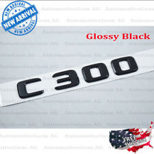 C300 Emblem Glossy Black Rear Trunk Letter Logo Badge Sticker Oem Mercedes
