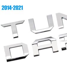 Chrome Silver Tailgate Insert Letter Rear Badge Rear Emblem For Tundra 2014-2021