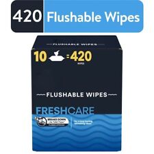 Fresh Care Flushable Wipes 10 Flip-top Packs
