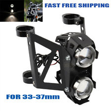 Motorcycle Headlight Set Streetfighter Projector Dual Lights For 33mm37mm Forks