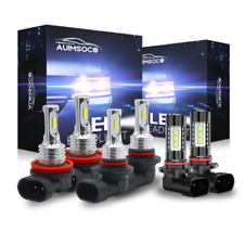 For Chevrolet Malibu 2013-2015 6x Led Headlight Combo Hilo Beam Fog Light Bulbs