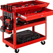 3 Tier Rolling Tool Cart 330 Lbs Capacity Heavy Duty Utility Cart With Wheels
