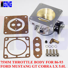 75mm 2.95 Throttle Body High Flow For Ford Mustang 86-93 Gt Cobra Lx 5.0l Ss
