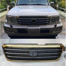 For Toyota Land Cruiser 100 2003-2005 Front Bumper Radiator Grille Grill Gold