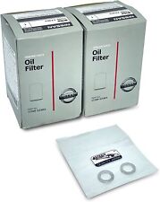 Set Of 2 Engine Oil Filter Oem 15208-ez40a With Drain Plug Fit For Nissan Titan