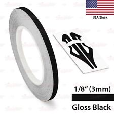 18 Roll Vinyl Pinstriping Pin Stripe Line Tape Decal Sticker 3mm Gloss Black