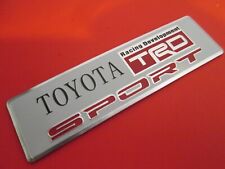 Toyota Trd Toyota Motor Sports Racing Development Aluminum Badgeemblem.