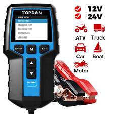 Topdon Bt200 Car Battery Tester 24v 12v Load Tester Charging System Analyzer