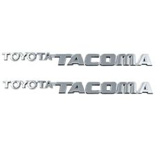 Toyota Tacoma Emblems Badge Logo Letter Front Door 2 Pieces - Premium Adhesive