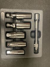 Snap On Tools New 206spkplgmag 38 Drive 6 Piece Magnetic Spark Plug Socket Set