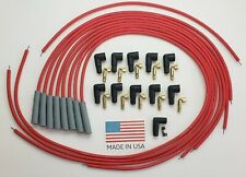 Red Universal Hei Spark Plug Wires 8mm Bb Chevy Ford Cadillac Mopar Buick - Usa