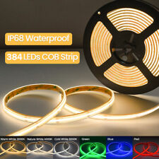 384leds Cob Led Strip Light Flexible Silicone Tape For Home Car Diy Lighting 12v