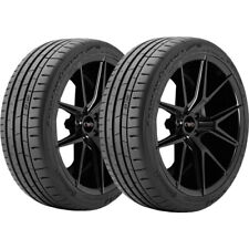 Qty 2 21545zr17 Continental Extreme Contact Sport 02 91w Xl Black Wall Tires