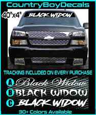 Black Widow 42 Vinyl Decal Sticker Spider Turbo Boost Diesel Truck Jdm Car Race