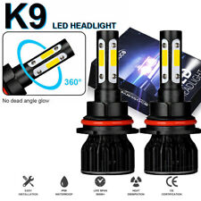 9004 Led Headlight Super Bright Bulbs Conversion Kit 6000k White Highlow Beam