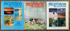 Montana Outdoors Magazine 3 Issues 1973 Vintage Yellowstone Missouri River 1970s