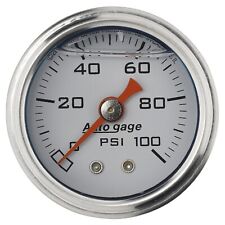 Auto Meter 2177 1-12 Mechanical Fuel Pressure Gauge 0-100 Psi White New