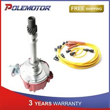 Ignition Distributor W Spark Plug Wires For Chevy Bbc 454 Sbc 350 D1001 D1051