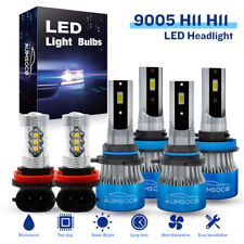 Led Headlight Fog Light High Low Beam Bulbs 6000k For Toyota 4runner 2010-2020