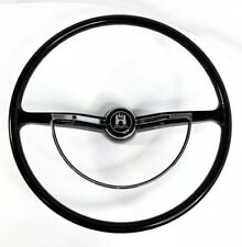 Black Steering Wheel W Horn Button Ring For 1962-1971 Volkswagen Models