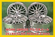 Jdm 19 Inch Work Gnosis Used Aluminum Wheel 4wheels 5 Holes Pcd114.3 No Tires