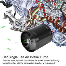 Car Air Intake Turbonator Dual Fan Turbine Super Charger Gas Fuel Saver Turbo Bl