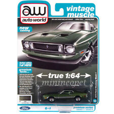 Autoworld Aw64352 Awsp099 B 1973 Ford Mustang Mach 1 164 Ivy Bronze Poly