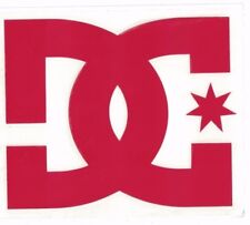 Dc Shoes Xl Red Decal Dc Shoes Vinyl 8.5 In X 7.25 In Red Skate Snow Sticker