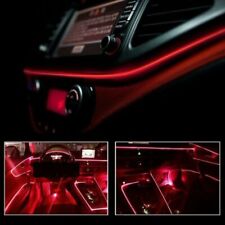 Red Led Auto Car Interior Decor Atmosphere Wire Strip Light Lamp Accessories 12v