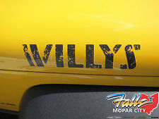 2007-2018 Jeep Wrangler Willys Wheeler Edition Hood Decal Sticker Mopar Oem