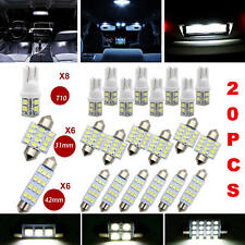 20pcs Car Interior White Combo Led Light Bulbs Map Dome Door Trunk License Plate