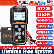 Foxwell Bt705 Car 12v Battery Tester 24v Load Tester Charging System Analyzer